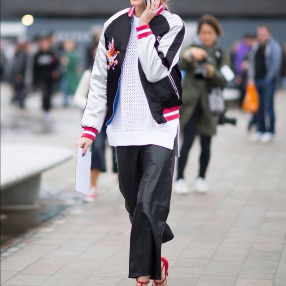 Topshop Embroidered Bomber - Picture 2 of 7